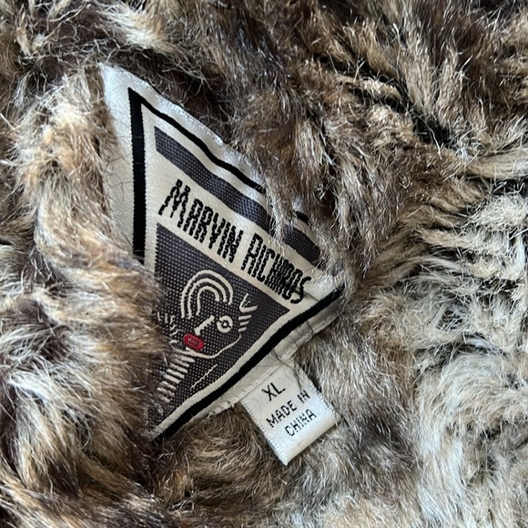 Marvin Richards, faux fur denim jacket XL - Picture 8 of 9